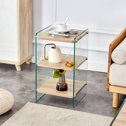 Stylish Trio Storage Nightstand