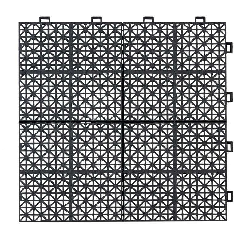 Rosette Outdoor Deck Tiles - Waterproof & Non-Slip