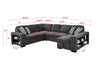 Cozy Modern U-Shaped Sectional Sofa with Storage and Pull-Out Bed - Dark Gray