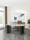 Chic Marble-Look Dining Table