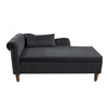Velvet Dream Lounge Chair with Storage & Pillow