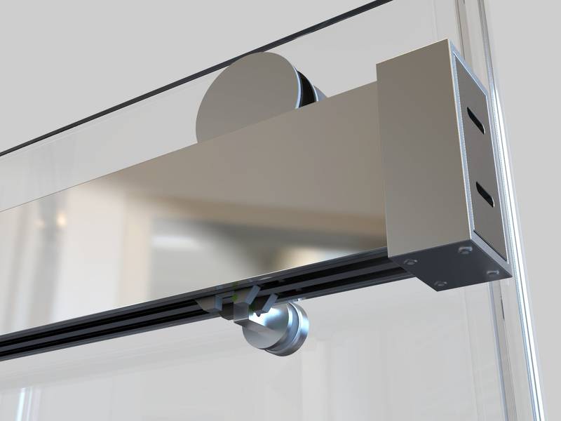 Sleek Frameless Soft-Close Shower Door in Chrome