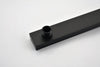 Luxury Matte Black Rainfall Shower Set with Body Jets and Handheld Wand