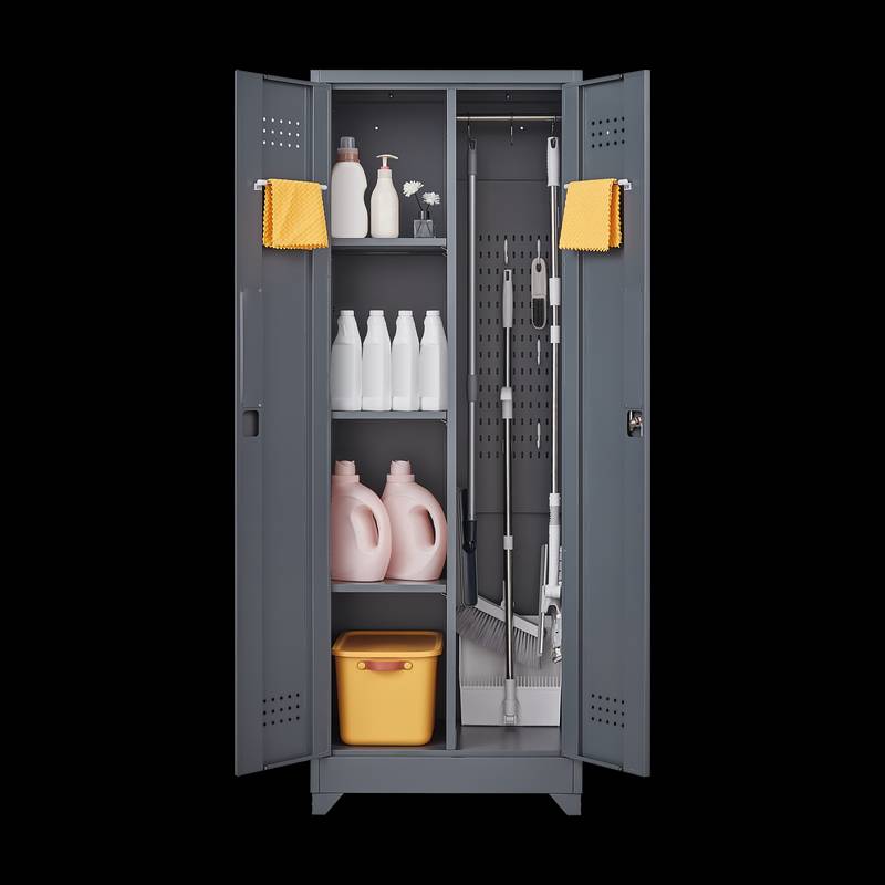 Lockable Metal Storage Solutions: Tall Tool Organizer for Home & Shop