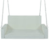 Cozy Wicker Swing for Two