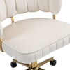 Chic Velvet Swivel Desk Chair