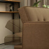 Cozy Modern Futon Sofa Bed with Armrests