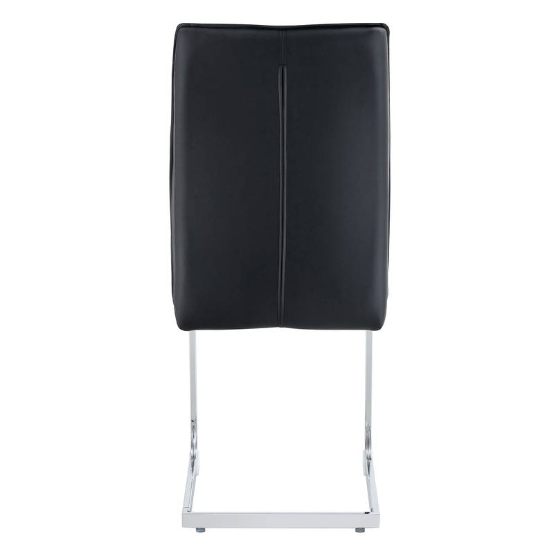 Chic Black Arch Dining Chairs - Set of Two