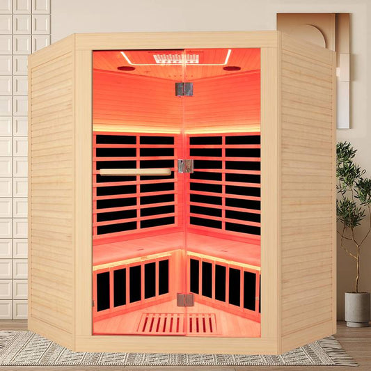 Canadian Hemlock Double Sauna Retreat