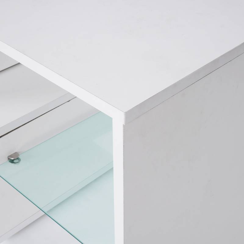 Stylish TV Stand with Storage & Drawer