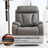 CozyLift Recliner Sofa - Comfort for Seniors in Dark Gray