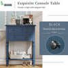 Navy Slim Storage Console Table