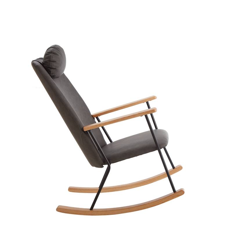 Cozy Rocking Chair with Adjustable Headrest