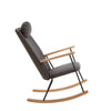 Cozy Rocking Chair with Adjustable Headrest