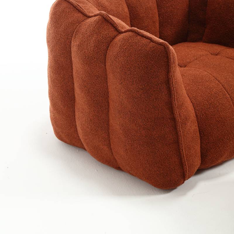 Cozy Foam Bean Bag Lounge Chair with Footstool