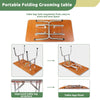 Pet Paws Grooming Table – Foldable, Adjustable, and Non-Slip!