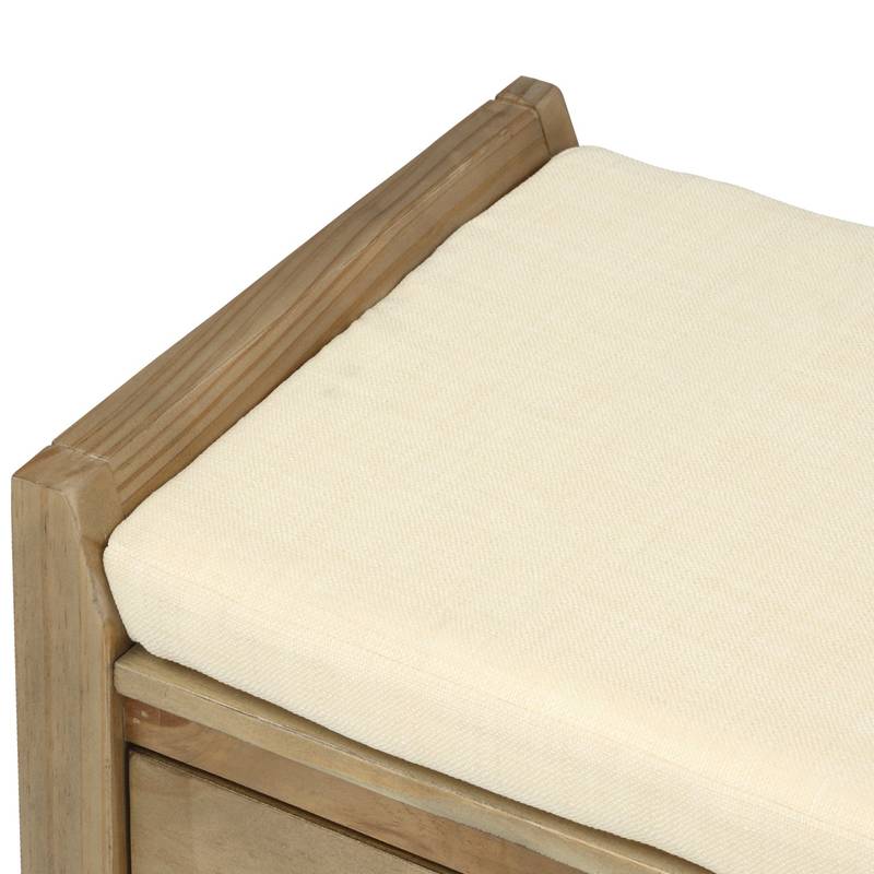 Cozy Entryway Storage Bench with Shoe Rack
