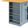Versatile Rolling Kitchen Island with Drop Leaf & Storage