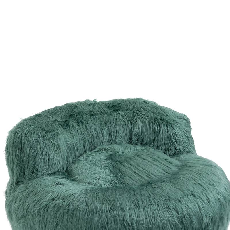 ChillNest Bean Bag Chair with Ottoman - Relax in Style! (Mint Green)