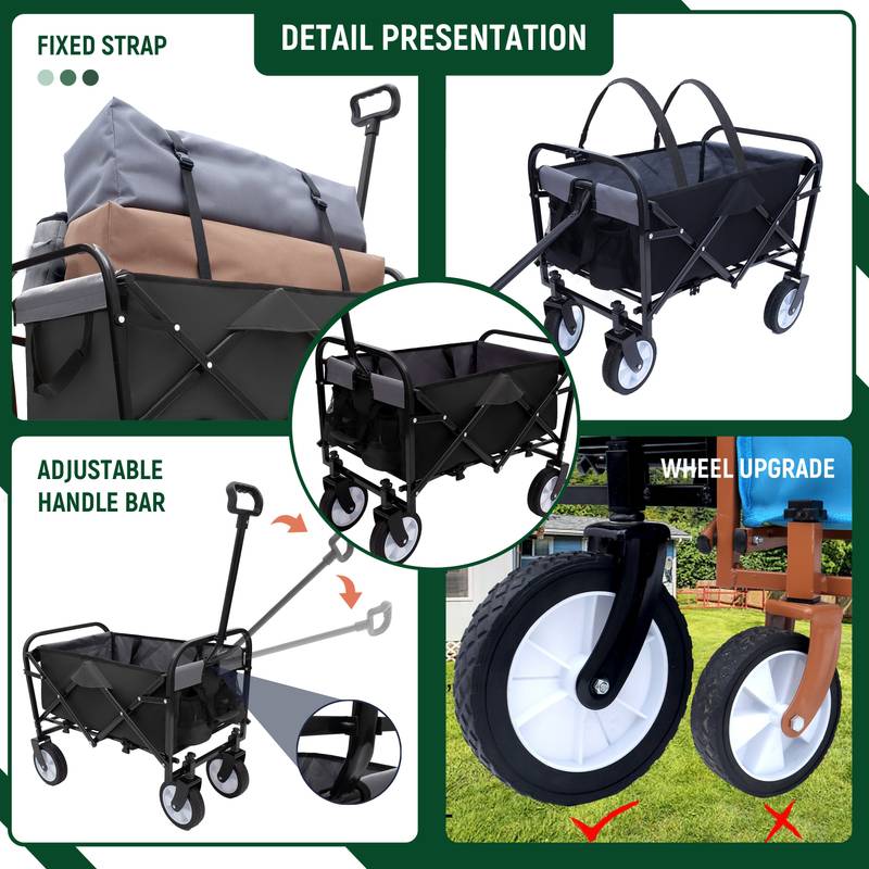 MiniMax Foldable Wagon - Your Versatile Outdoor Companion!