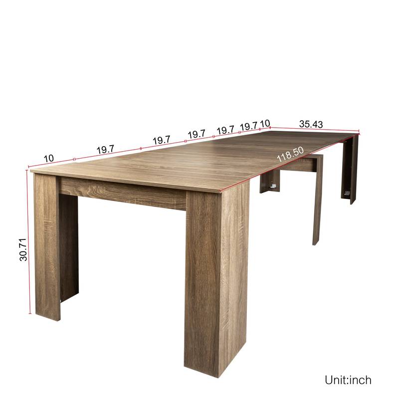 Extendable All-in-One Console Table