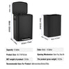 Sleek Step Can with Soft Close & Free Bags - Black Stainless Steel