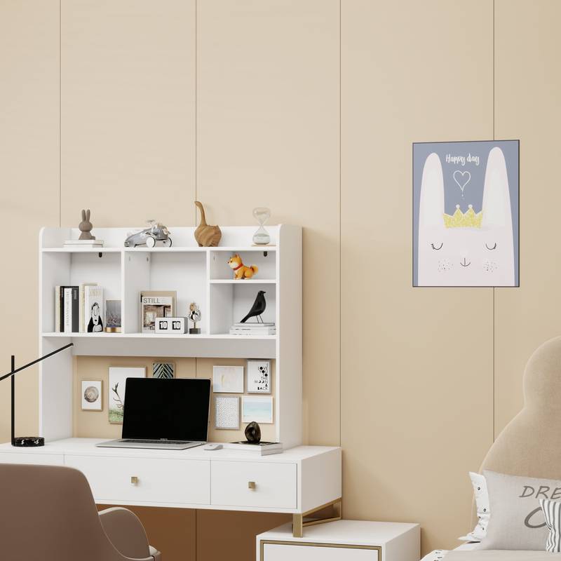 Stylish Wood Desktop Organizer with Five Shelves