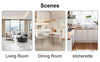 Chic Gold-Accent Dining Set with Cushioned Chairs
