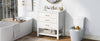 Navy Bliss Bathroom Vanity with Open Storage & Two Drawers