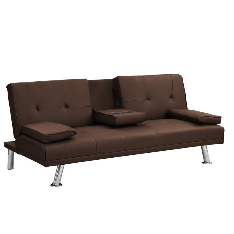 Cozy Convertible Sofa Bed with Modern Armrests