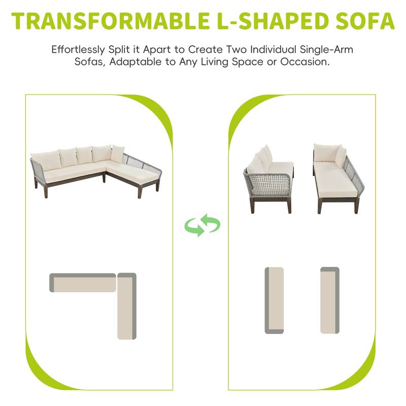 Cozy Cove Outdoor Sofa Set