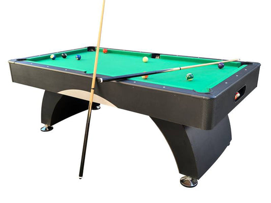 Chic Black Billiards Table for Family Fun