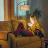Cozy Glow Arc Lamp with Remote
