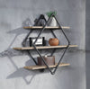 Brantley Oak & Black Wall Rack