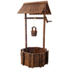 Charming Rustic Wishing Well Planter for Outdoor Spaces