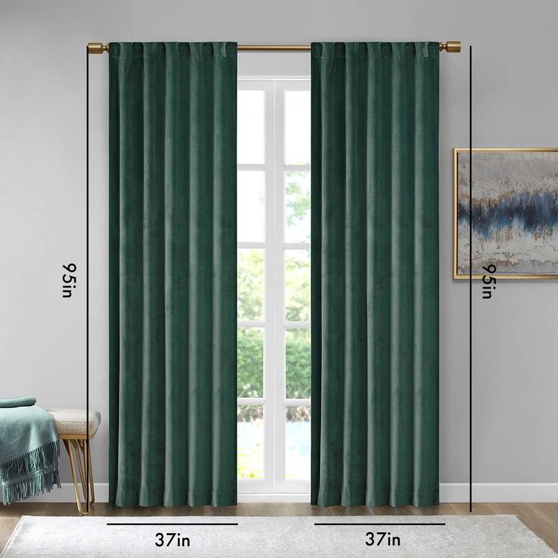 Luxurious Darkening Velvet Curtain Pair