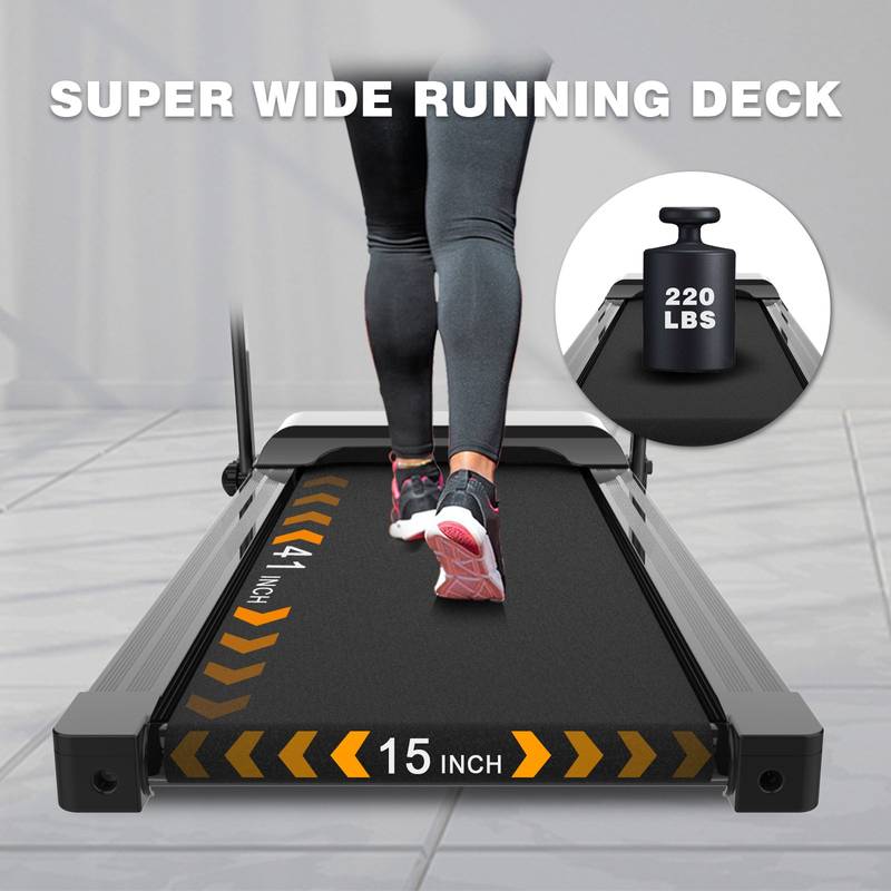 HomeFit Electric Treadmill - Foldable with Incline & Phone Holder