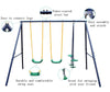 Joyful Glider Swing Set for Kids