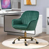 Glamour Green Velvet Swivel Chair