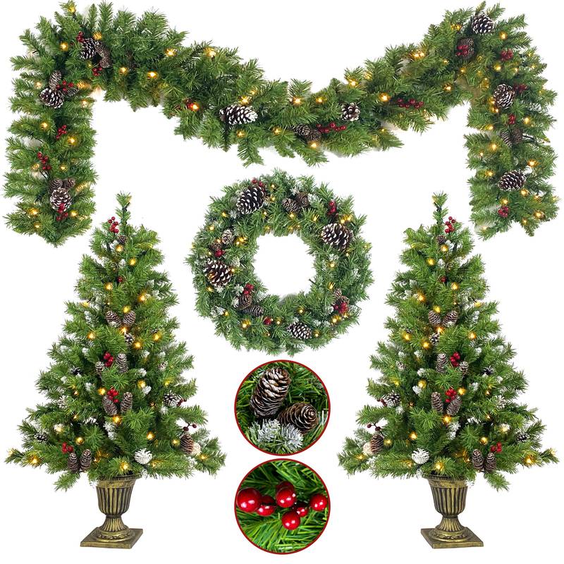 Festive Glow Holiday Decor Set