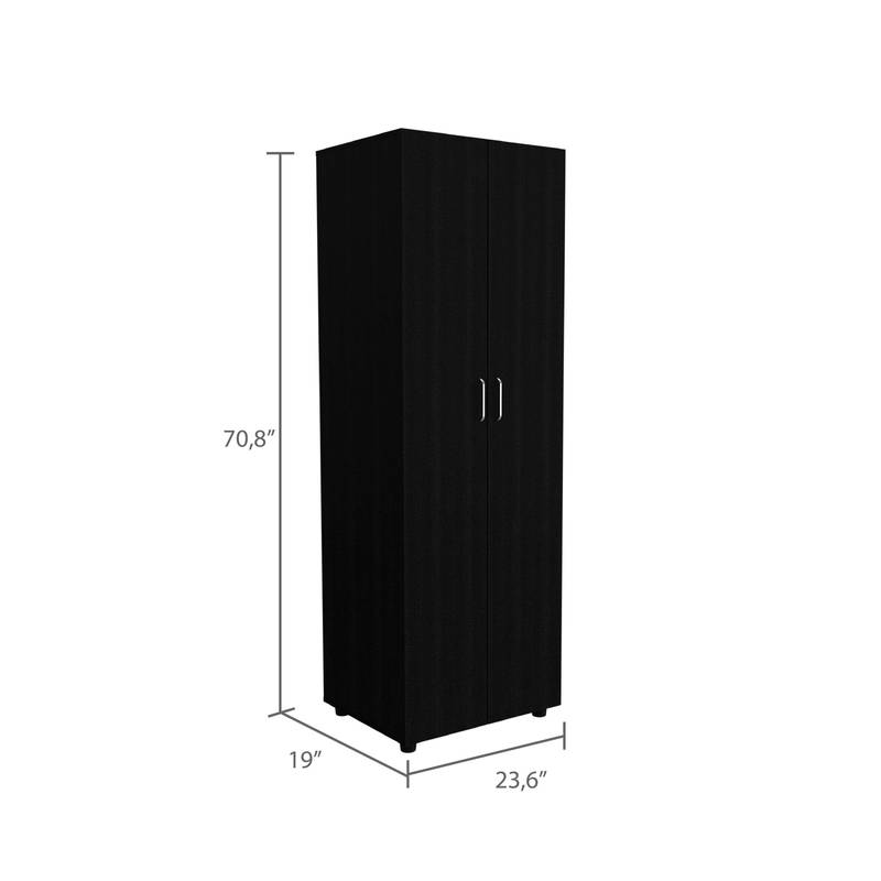 Chic Black Bedroom Duo: London Armoire & Rioja Dresser