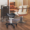 Stylish Rolling Saddle Stool - Ergonomic Swivel Chair for Spa, Salon, and Office