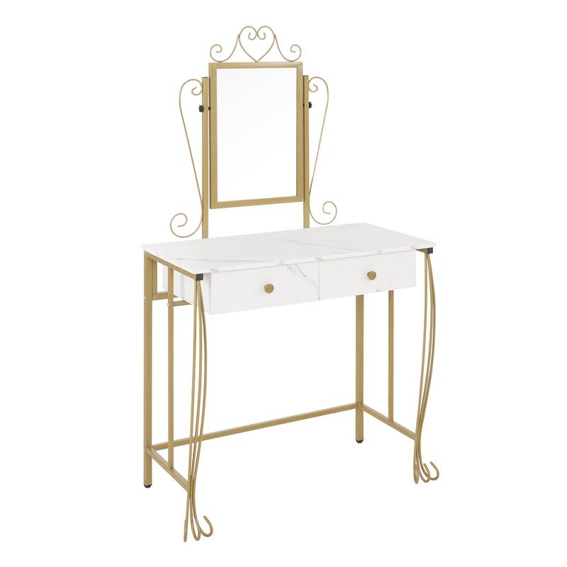 Charming Vintage Makeup Vanity Set