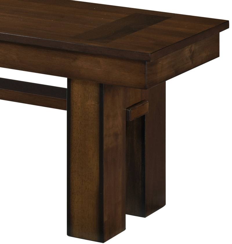 Chic Walnut Dining Bench