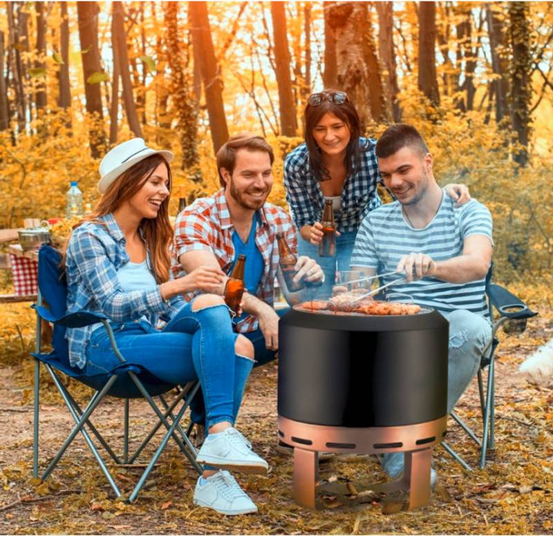 Campfire Bliss: Smokeless Outdoor Fire Pit