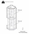 Luminous Corner Curio Cabinet