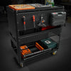 Rolling Utility Cart with Pegboard – Your Go-To Garage Organizer!