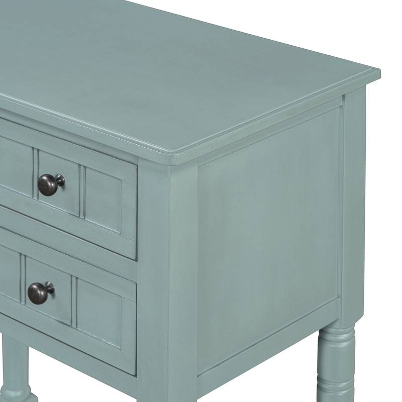 Charming Slim Console Table with Drawers