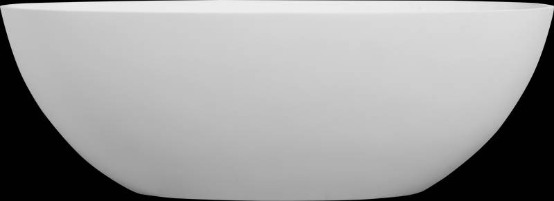 Luxury Soaking Stone Bathtub - Elegant Matte White Design