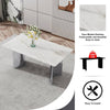 Sleek Marble-Design Dining Table
